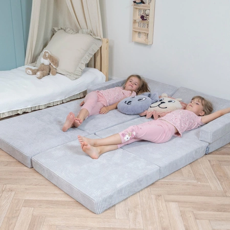 KiddyMoon Fotel KFM-700 Mebel piankowy, szary jasny