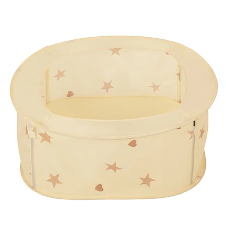 Kojec rozkładany NK-200X z piłeczkami 7cm Zabawka kojec, jasny beż: pastelowy beż-biały-perła