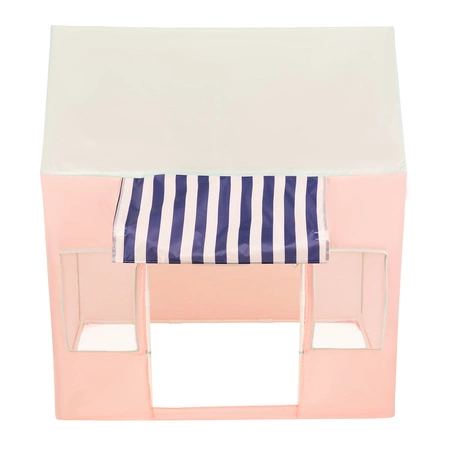 Domek do zabawy PH-300X z piłeczkami 6cm Zabawka namiot dla dzieci, różowo-miętowy: babyblue-pudrowy róż-perła
