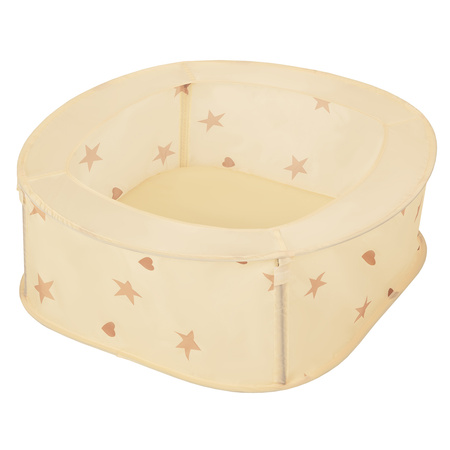 Kojec rozkładany NK-200X z piłeczkami 7cm Zabawka kojec, jasny beż: pastelowy beż-pastelowy niebieski-pastelowy żółty-mięta