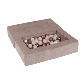 KiddyMoon SBMP-900 Mebel piankowy, ciemnobeżowy: pastelowy beż-miedziany-perła