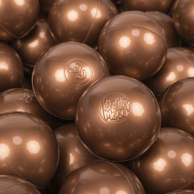 KiddyMoon Plastikowe piłeczki 7cm Zabawka zestaw kulek, miedziany
