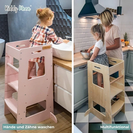 KiddyMoon ST-003 Mebel kitchen helper, biały