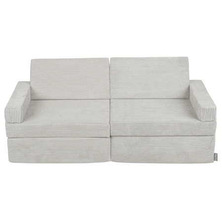 KiddyMoon Kanapa KKM-1400 Mebel piankowy, jasnoszary
