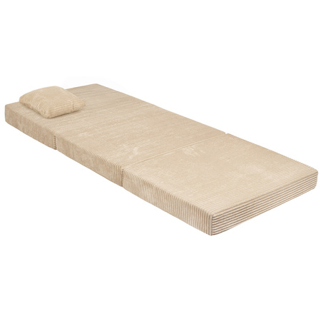 KiddyMoon MATERAC z poduszką KMMP-1650 Mebel piankowy, beżowy