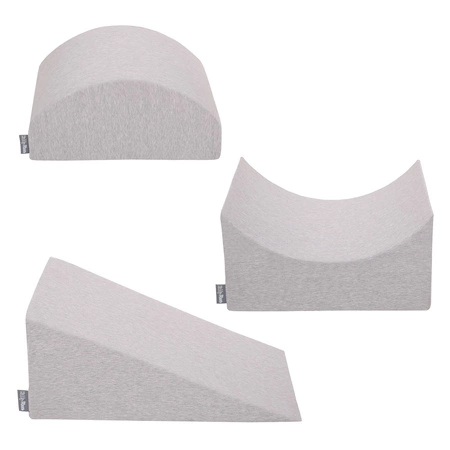 KiddyMoon Piankowy plac zabaw PPZ-213 Zabawka plac zabaw, jasnoszary