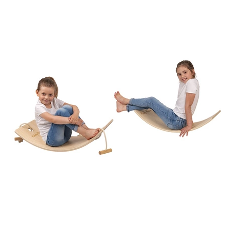 KiddyMoon Deska balansująca BB-004 Zabawka sportowa, natural