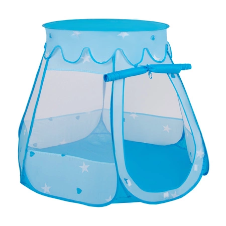 Tunel TT-100X + Namiot zamek NZ-100X Zabawka plac zabaw, niebieski