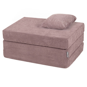 KiddyMoon MATERAC z poduszką KMMP-1650 Mebel piankowy, fioletowy
