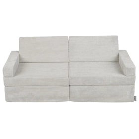KiddyMoon Kanapa KKM-1400 Mebel piankowy, jasnoszary