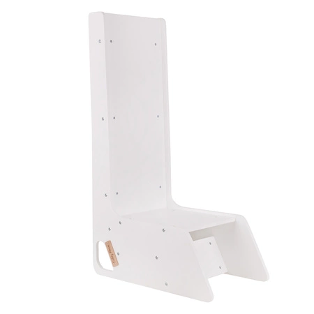 KiddyMoon Krzesełko ślizgawka 2w1 SC-002 Zabawka zjeżdżalnia, biały