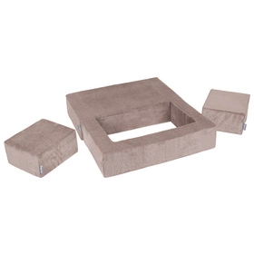 KiddyMoon SBM-2P-660 Mebel piankowy, ciemnobeżowy