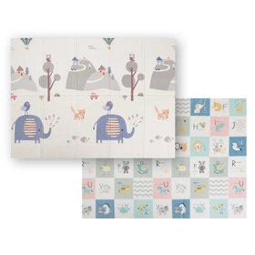 KiddyMoon FM-001 Zabawka mata, mountains/elephant