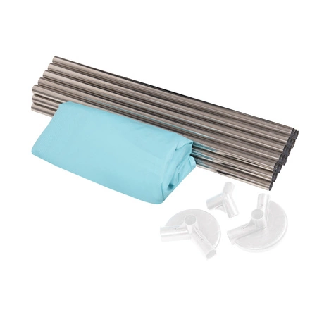 Sześciokąt składany KS-100X z piłeczkami 6cm Zabawka kojec, miętowy: perła-szary-transparent-babyblue-mięta