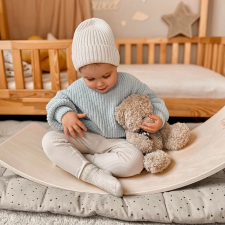 KiddyMoon Deska balansująca BB-001 Zabawka sportowa, natural