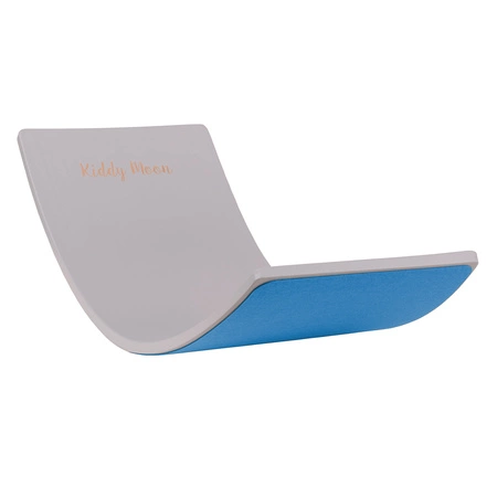 KiddyMoon Deska balansująca BB-002 Zabawka sportowa, grey/blue felt