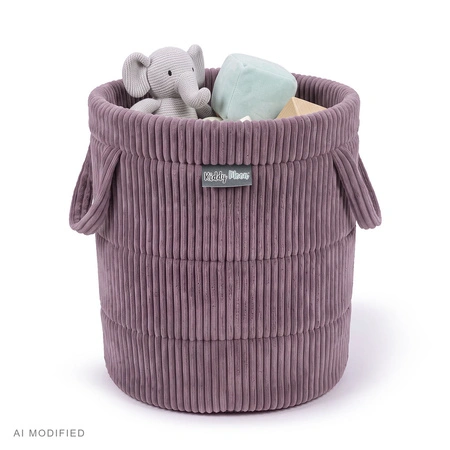 KiddyMoon KM-BIN Zabawka kosz, fioletowy