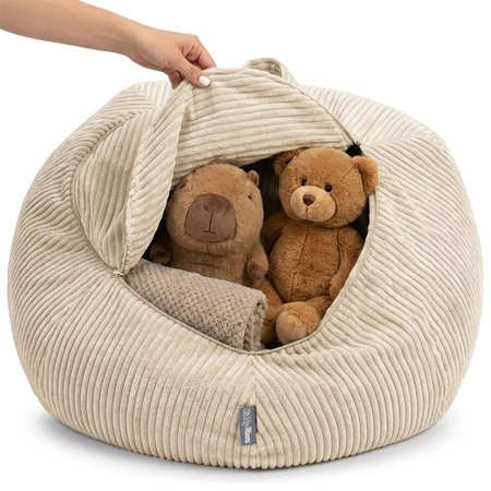 KiddyMoon fotel 2w1 worek na pluszaki