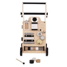 KiddyMoon Chodzik WK-001 Zabawka edukacyjna, czarno-biały