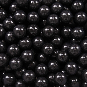 KiddyMoon Plastikowe piłeczki 7cm Zabawka zestaw kulek, czarny
