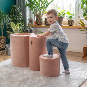 KiddyMoon Piankowy plac zabaw VELVET PPZV-252 Zabawka plac zabaw, róż pustyni
