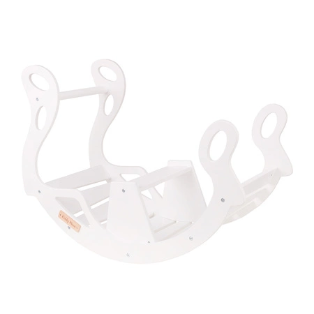 KiddyMoon Bujak dla dzieci WR-001 Zabawka na biegunach, white