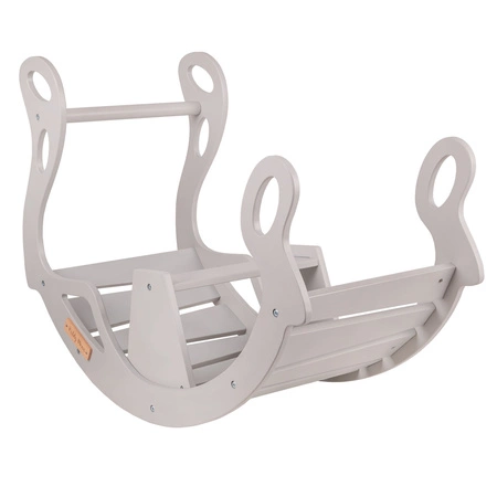 KiddyMoon Bujak dla dzieci WR-001 Zabawka na biegunach, grey