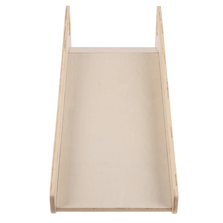 KiddyMoon Krzesełko ślizgawka 2w1 SC-002 Zabawka zjeżdżalnia, natural