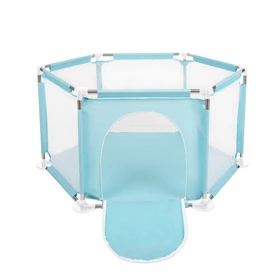 Sześciokąt składany KS-100X Zabawka kojec, miętowy