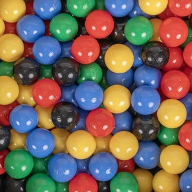  Wóz strażacki PH-500X z piłeczkami 6cm Zabawka namiot dla dzieci, czerwony: czarny-żółty-niebieski-czerwony-zielony