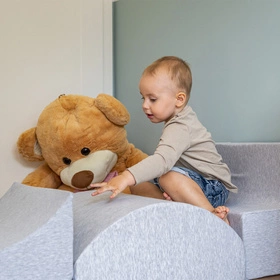 KiddyMoon Piankowy plac zabaw PPZ-223 Zabawka plac zabaw, jasnoszary