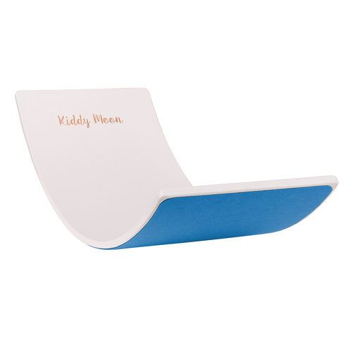KiddyMoon Deska balansująca BB-002 Zabawka sportowa, white/blue felt
