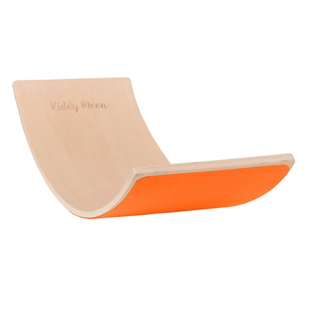 KiddyMoon Deska balansująca BB-002 Zabawka sportowa, natural/orange felt