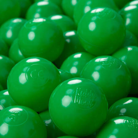 KiddyMoon Plastikowe piłeczki 6cm Zabawka zestaw kulek, zielony